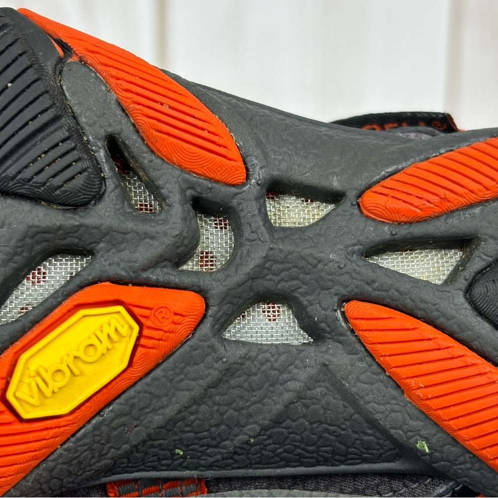 Merrell River Glove Shoes Mary Jane Flats Water Resistant Gray Orange Size 5 - Picture 12 of 14